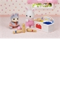 Sylvanian Families Baby's Toy Box -Snow Rabbit & Panda Babies-