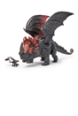 Dreamworks Dragons, How to Train Your Dragon, World of Berk: Red Death Chomping Rampage, 28-cm Toy Dragon with Exclusive Toothless Figurine for Ages 4 & up