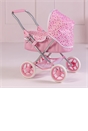 Rosie Doll Pram in Pink Spot Print