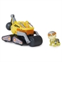PAW Patrol: The Mighty Movie, Construction Toy Truck with Rubble Mighty Pups Action Figure