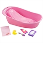 Bathtub with accessories assortment