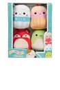 Squishmallows Original Micromallows 4-Pack – Clara Cupcake, Fifi Fox, Henry Turtle, Melly Milk Carton