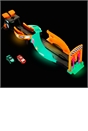 Disney Pixar Cars Glow Racers Launch & Criss-Cross Playset with 2 Vehicles