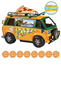 Tmnt Mutant Mayhem Pizza Fire Delivery Van