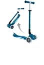 Globber PRIMO FOLDABLE PLUS LIGHTS Scooter Navy Blue