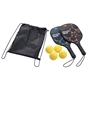 Pickleball Set - 2x Pickleball Paddles, 4x Balls, & Drawstring Bag