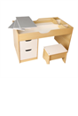 Build 'n' Store Wooden Storage Desk & Stool