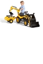 Komatsu Pedal backhoe with Rear Excavator and Trailer Included