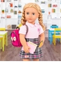 Our Generation Deluxe Poseable School Doll & Book Hally