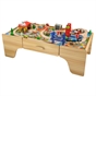 100 Piece Wooden Train Set & Table 