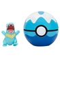 Pokémon Clip ‘N’ Go Totodile and Dive Ball - Includes 2-Inch Battle Figure and Dive Ball Accessory