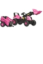 Rolly Junior Tractor, Loader and Trailer - Pink