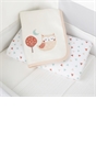 CuddleCo Sleepy Owl 4 Piece Crib Bedding Set