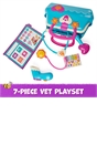 Vida the Vet, Vet’s Bag with 5 Veterinary Doctor Kit Accessories, 1 Popcorn Plush Toy & Stickers