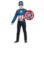 Marvel Captain America Medium Costume Top Set with Shield and Mask
