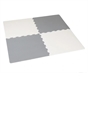 Big Steps Grey and White Foam Floor Mat