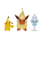 Pokémon Battle Figure 3 Pack - Features 2-Inch Pikachu and Vanillite and 3-Inch Flareon Battle Figures