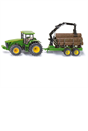 1:50 John Deere Tractor with Forestry Trailer