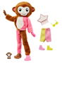 Barbie Cutie Reveal Doll with Monkey Plush Costume and 10 Surprises