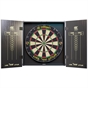 Luke Littler Dart Board and Cabinet Steel-Tip Brass Darts Set