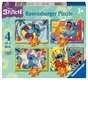 Ravensburger Disney Stitch 4 in a Box (12, 16, 20, 24 piece) Jigsaw Puzzles