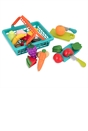 Farmers' Market Produce Basket - Fabric Fastener Food Playset