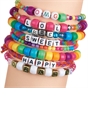 Shimmer N Sparkle ABC Fashion Bead Bracelets