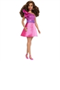 Barbie Fashionista Doll 225 with Brown Hair and Pink Dress