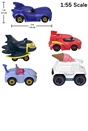 Fisher-Price Batwheels DC: Bam the Batmobile Diecast Character Vehicle 5 Pack