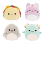 Squishmallows Original Micromallows 4-Pack  Irina Axolotl, Tabitha Cat, Tex Taco, Gordon Shark