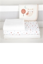 CuddleCo Sleepy Owl 4 Piece Crib Bedding Set