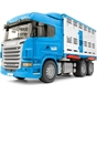 Bruder 1:16 Scania R-Series Cattle Transporter Truck with 1 Cow