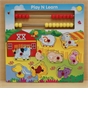 Play and Learn Wooden Puzzle Farm Animals and Abacus