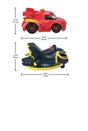 Fisher-Price DC Batwheels Light-Up 1:55 Scale Toy Cars, Redbird And Batwing