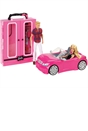 Barbie Dress Up and Go Closet and Convertible Car with 2 Dolls