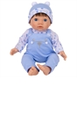 Tiny Treasures 44cm Weighted Reborn Baby Doll in Blue Bear Outfit