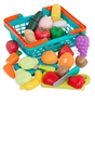 Farmers' Market Produce Basket - Fabric Fastener Food Playset