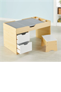 Build 'n' Store Wooden Storage Desk & Stool