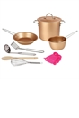 Kitchen Corner Rose Gold Cookware Playset