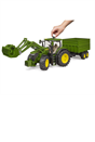 John Deere 7R 350 with Frontloader & Tipping Trailer