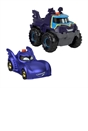 Fisher-Price DC Batwheels Light-Up 1:55 Scale Toy Cars, Bam The Batmobile & Buff