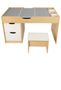 Build 'n' Store Wooden Storage Desk & Stool