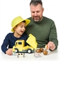 Bluey's Dump Truck With Exclusive Hard-Hat Bluey and Muddy Bingo Figures