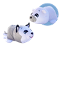 Flip a Zoo Mushmillows 15in - Polar Bear/Husky