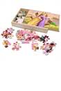 Disney Princess Wooden Puzzles 3 Pack in Storage Tray Assortment