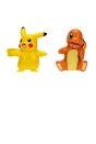 Pokémon Battle Figure First Partner 2 Pack - 5cm Charmander and Pikachu Battle Figures with Authentic Details