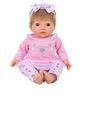 Tiny Treasures 44cm Weighted Reborn Baby Doll in Pink Bunny Outfit