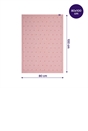 Knitted Pom Pom Baby Blanket 80x100 cm - Pink