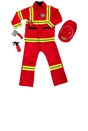 Fire Chief Costume and Accessories Dress-Up Set