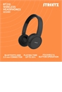 Streetz BT210 Bluetooth On Ear Headphones Black